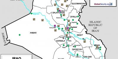 Harta e Irak aeroporte