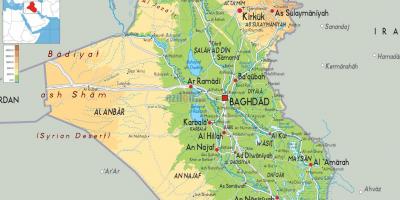 Harta e Irak gjeografi