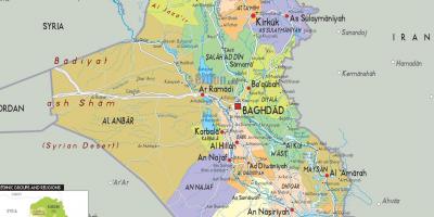 Irak qytetet hartë
