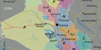 Harta e Irak regjione