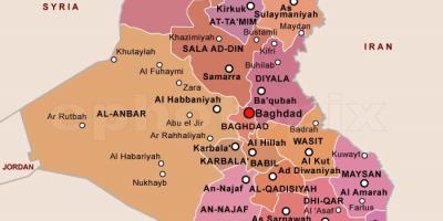 Harta e Irak shtetet