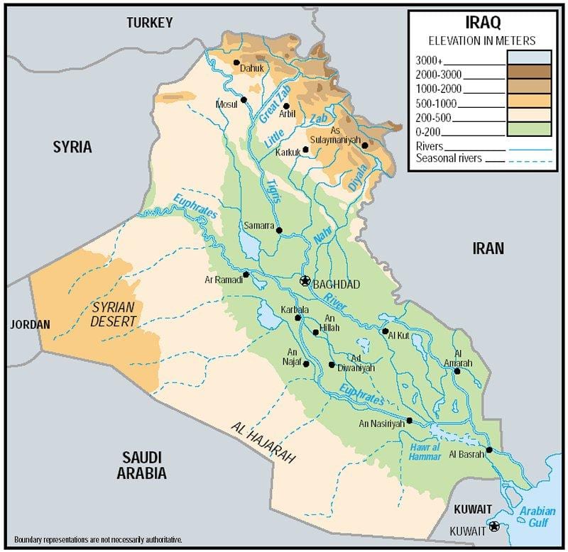Harta e Irak lartësi