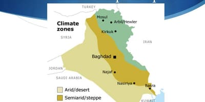 Harta e klimës Irak