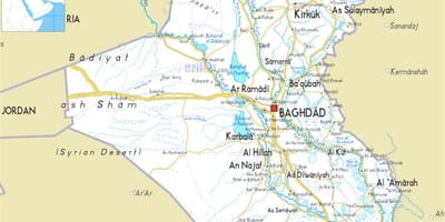 Harta e lumit Irak